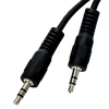 ChromaCast 10ft Black 3.5mm Rubber Aux Cable, Audio Auxiliary Input Adapter Male to Male AUX Cord for Headphones, Car, Home Stereos, Speaker, iPhone, iPad, iPod, Echo & More - GoDpsMusic
