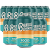 Bravus Focus - Non-Alcoholic Sparkling Hop Water with Organic Ingredients - 5 Calories, 0 Sugar - Lemon & Ginger Flavor - Crafted with Amarillo & Citra Hops, Adaptogens, Nootropics - 12 oz Can - GoDpsMusic