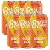 Bravus Golden Light Non-Alcoholic Ale Craft Brew 5 Pack - Crisp, Clean and Approachable-Vegan Friendly-65 Calories - 12oz Cans - GoDpsMusic