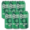 Bravus West Coast IPA Non-Alcoholic Craft Brew - Simcoe and Citra Hops, Refreshing Flavor, Light on Calories - 12oz Cans - GoDpsMusic