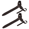 ChromaCast 2 Pack Black Adjustable Textured Leather Guitar Strap for Acoustic, Electric and Bass Guitars - GoDpsMusic
