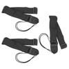 ChromaCast 3 Pack Black Adjustable Nylon Polypropylene Guitar Strap for Electric, Acoustic and Bass Guitars - GoDpsMusic
