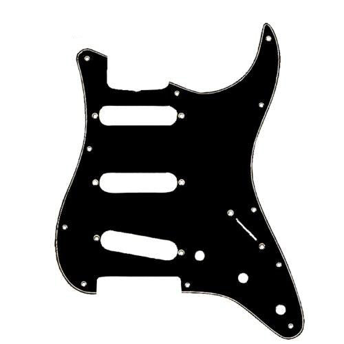 ChromaCast 3 Ply Black Stratocaster Pickguard - GoDpsMusic