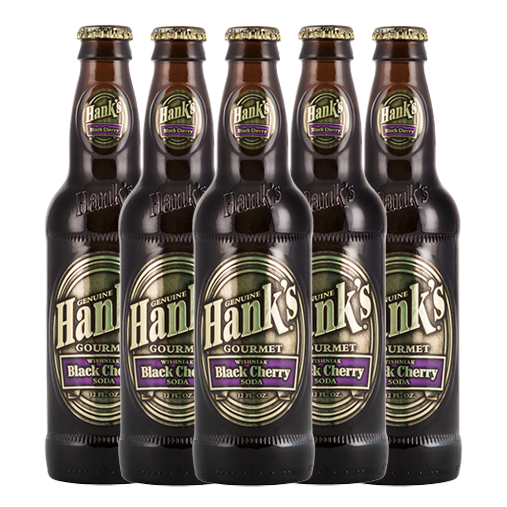 Hank's Genuine Gourmet Black Cherry Soda, 12 fl oz Bottles – Premium Craft Soda with Bold, Creamy Flavor – Made with Wishniak Cherries - GoDpsMusic