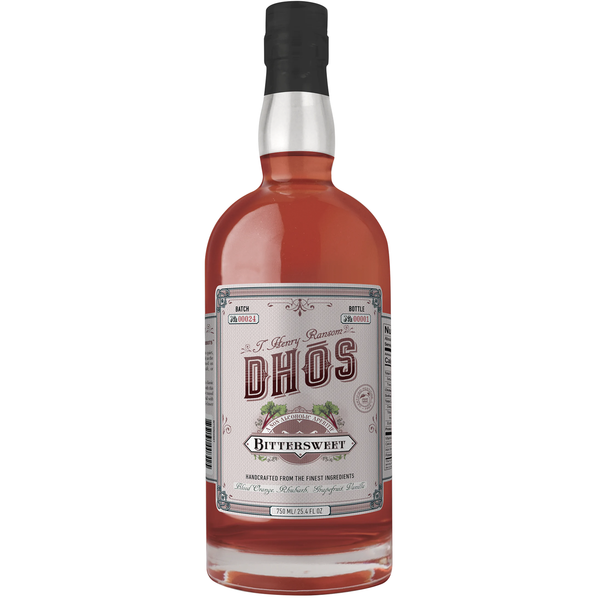 Dhōs Handcrafted Non-Alcoholic Bittersweet Liqueur Aperitif - Keto-Friendly, Zero Sugar, Zero Calories, Zero Proof - 750 ML - Perfect for Mocktails - Made in USA - GoDpsMusic