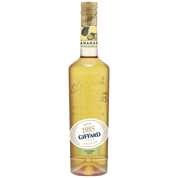 Giffard Depuis 1885 Pineapple Alcohol-Free Liqueur Syrup - Made in France, 700ml Bottles, Perfect for Spritzers, Mixed Drinks