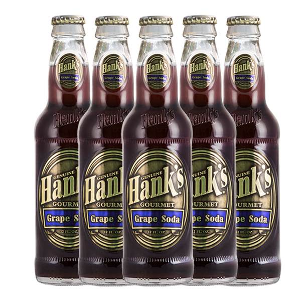 Hank's Genuine Gourmet Grape Soda, 12 fl oz Bottles – Premium Craft Soda with Tart, Juicy Flavor. -  Crisp and Refreshing - GoDpsMusic