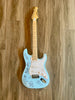 Sawtooth Autograph Series Daphne Blue ES Electric Guitar - Signed by Rudy Sarzo, MAB, Simon Wright, Robert Sarzo, Teddy ZigZag, Sean McNabb and Scott Page - GoDpsMusic