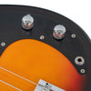 Sawtooth Road Warrior Series Vintage Burst w Aluminum Pickguard Electric Bass Guitar w Gig Bag - GoDpsMusic
