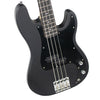 Sawtooth Road Warrior Series Black w Aluminum Pickguard Electric Bass Guitar w Gig Bag - GoDpsMusic
