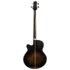 Sawtooth Rudy Sarzo Signature Transparent Black Flame Acoustic-Electric Bass Guitar PREORDER Ships 12/15/23 - GoDpsMusic
