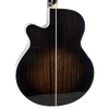 Sawtooth Rudy Sarzo Signature Transparent Black Flame Acoustic-Electric Bass Guitar PREORDER Ships 12/15/23 - GoDpsMusic