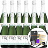 Sutter Home Fre Sparkling Brut Non-Alcoholic Champagne Experience Bundle with ChromaCast Pop Socket, Seasonal Wine Pairings & Recipes, 750ML Kit - GoDpsMusic