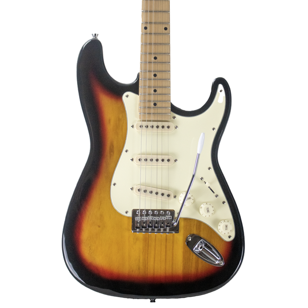 Sawtooth ES Series Electric Guitar, Sunburst with Vanilla Cream Pickguard - GoDpsMusic