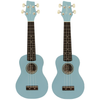 Sawtooth Basswood Soprano Ukulele, Daphne Blue | 2 PACK - GoDpsMusic