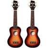Sawtooth Basswood Soprano Ukulele, Sunburst | 2 PACK - GoDpsMusic