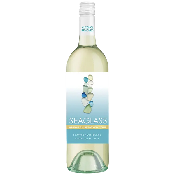 Seaglass Alcohol-Removed Sauvignon Blanc – Crisp, Clean & Refreshing Non-Alcoholic White Wine with Lemongrass, Melon & Citrus Aromas – 750ml Bottles - GoDpsMusic