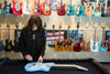 Sawtooth Autograph Series Daphne Blue ES Electric Guitar - Signed by Rudy Sarzo, MAB, Simon Wright, Robert Sarzo, Teddy ZigZag, Sean McNabb and Scott Page - GoDpsMusic