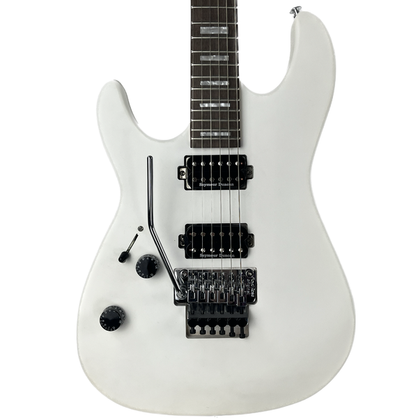 Sawtooth Americana 24 Series ST-M24 Left Handed Satin White Electric Guitar with Floyd Rose Original, Seymour Duncan Pickups