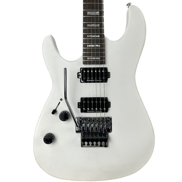 Sawtooth Americana 24 Series ST-M24 Left Handed Satin White Electric Guitar with Floyd Rose Original, Seymour Duncan Pickups - GoDpsMusic