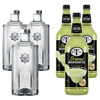 Clean Co Non-Alcoholic Tequila Alternative 700ml Bottle - | with Premium Quality Mr & Mrs T Margarita Mix, 1L Bottle - GoDpsMusic