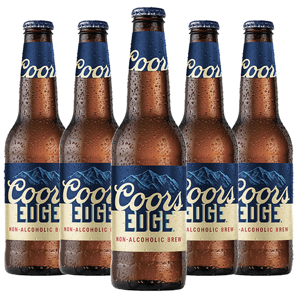 Coors Edge Non-Alcoholic Beer - 12oz Bottles | Dealcoholized, Low-Calorie, Refreshing Brew - GoDpsMusic