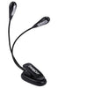 ChromaCast CC-L2 Adjustable Clip-On Dual Head LED Light 3 Pack | Bright Lighting for Music Stands, Reading, and Workspaces | Portable, Flexible Arms, Energy Efficient - GoDpsMusic