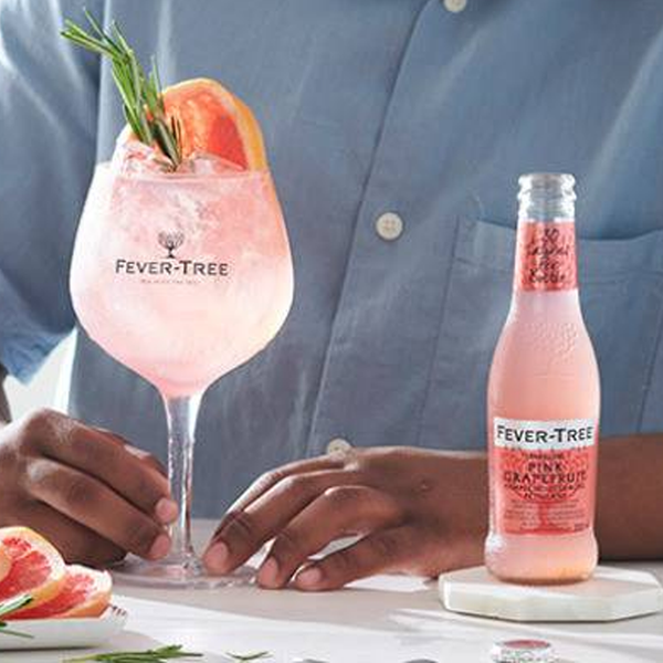 Fever Tree Sparkling Pink Grapefruit Soda Premium Quality Mixer and