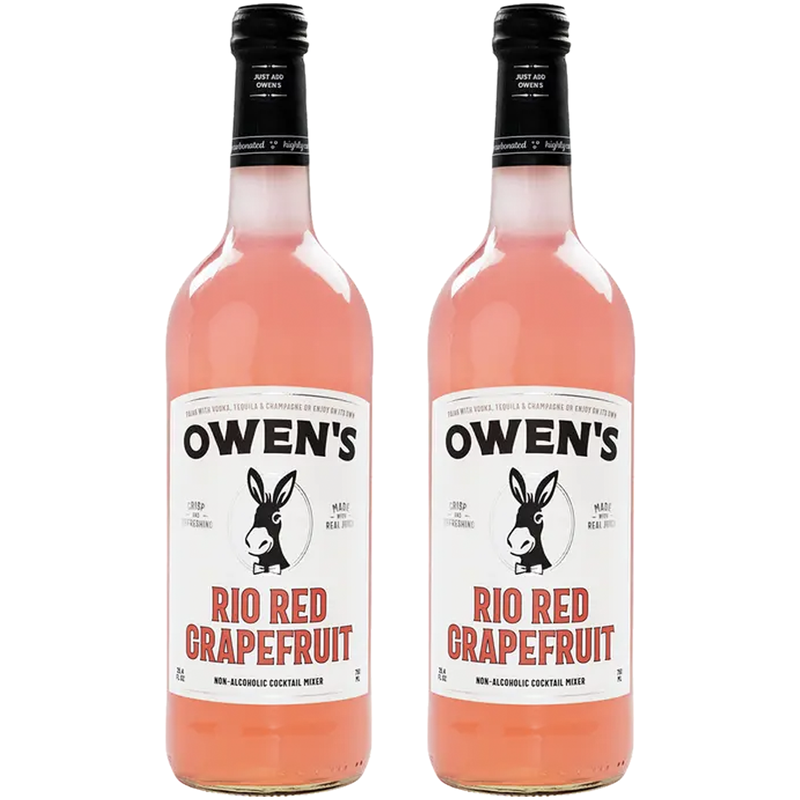 Owen’s Craft Mixers Rio Red Grapefruit Handcrafted in the USA with Premium Ingredients Vegan & Gluten-Free Soda Mocktail and Cocktail Mixer - GoDpsMusic