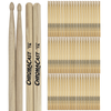 ChromaCast 7A USA Made Hickory Drumsticks Pair - Wood Tipped - Drum Sticks Tour Tested by Pro Drummers - Real American Hickory Wood - GoDpsMusic