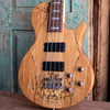 Sawtooth Americana Left-Handed Heritage Series Natural Spalted Maple 4-String 24 Fret Electric Bass Guitar w Fishman Fluence Pickups and Padded Gig Bag - GoDpsMusic