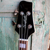 Sawtooth Americana Left-Handed Heritage Series Natural Spalted Maple 4-String 24 Fret Electric Bass Guitar w Fishman Fluence Pickups and Padded Gig Bag - GoDpsMusic