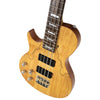 Sawtooth Americana Left-Handed Heritage Series Natural Spalted Maple 4-String 24 Fret Electric Bass Guitar w Fishman Fluence Pickups and Padded Gig Bag - GoDpsMusic