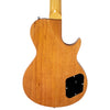Sawtooth Americana Left-Handed Heritage Series Natural Spalted Maple 4-String 24 Fret Electric Bass Guitar w Fishman Fluence Pickups and Padded Gig Bag - GoDpsMusic
