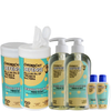 ChromaCast 6-Pack Defense Sanitize Bundle w 2pk Defense Wipes, 2pk 300ml/10.14oz Defense Sanitizer Gel and 2pk 70ml/2.36oz Travel Defense Sanitizer Gel - GoDpsMusic