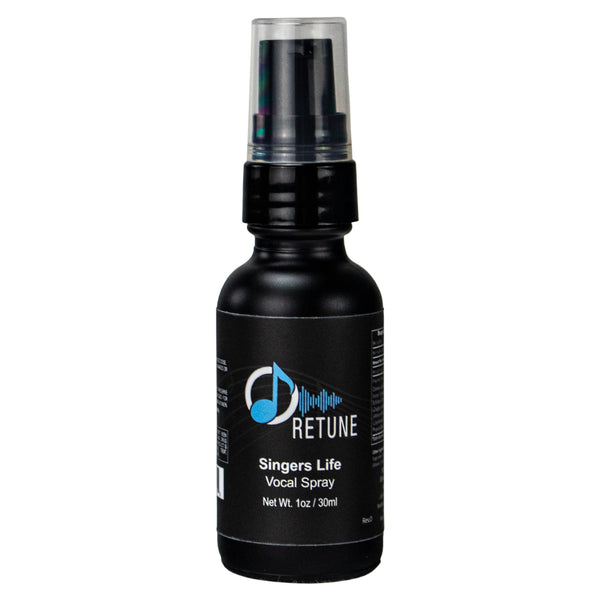 Retune 100mg Hemp Oil Pain Relief Singers Life Vocal Throat Spray 30ml - GoDpsMusic