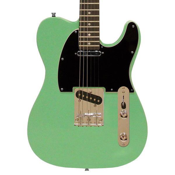 Sawtooth ET Series Electric Guitar, Surf Green with Black Pickguard - GoDpsMusic