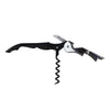 ChromaCast Double Hinged Waiter's Corkscrew - Wine Key and Wine Opener for Wine Bottles and Bottles Opener, Black - 3 Pack - GoDpsMusic