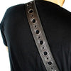 Sawtooth Midnight Armour 2” Wide Leather Guitar Strap Hand Crafted in the U.S.A. - GoDpsMusic