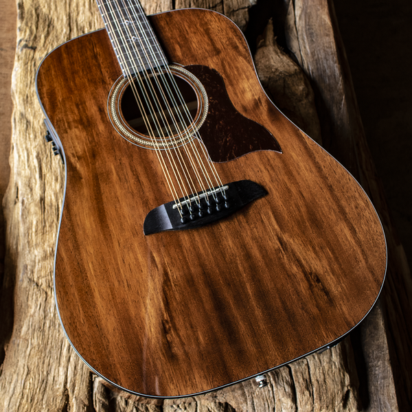 Sawtooth Mahogany Series Left-Handed 12-String Solid Mahogany Top  Acoustic-Electric Dreadnought Guitar
