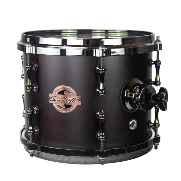 Sawtooth Hickory Series Tom Drum 10" x 8", Satin Dark Chocolate - GoDpsMusic