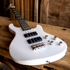 Sawtooth Mod24 Series Satin White 24 Fret Electric Bass Guitar w Fishman Fluence Pickups and Padded Gig Bag - GoDpsMusic