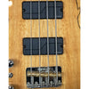 Sawtooth Americana Left-Handed Heritage Series Natural Spalted Maple 4-String 24 Fret Electric Bass Guitar w Fishman Fluence Pickups and Padded Gig Bag - GoDpsMusic