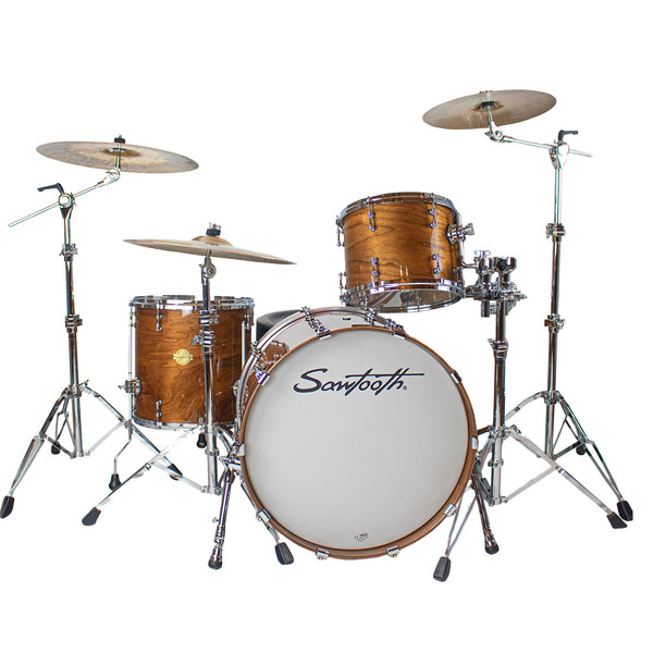 Sawtooth Hickory Series 24" Bass Drum, 3pc Shell Pack, Natural Gloss - GoDpsMusic