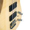 Sawtooth Mod24 Series Natural Flame Maple 24 Fret Electric Bass Guitar w Fishman Fluence Pickups and Padded Gig Bag - GoDpsMusic