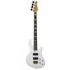 Sawtooth Mod24 Series Satin White 24 Fret Electric Bass Guitar w Fishman Fluence Pickups and Padded Gig Bag - GoDpsMusic