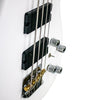 Sawtooth Mod24 Series Satin White 24 Fret Electric Bass Guitar w Fishman Fluence Pickups and Padded Gig Bag - GoDpsMusic