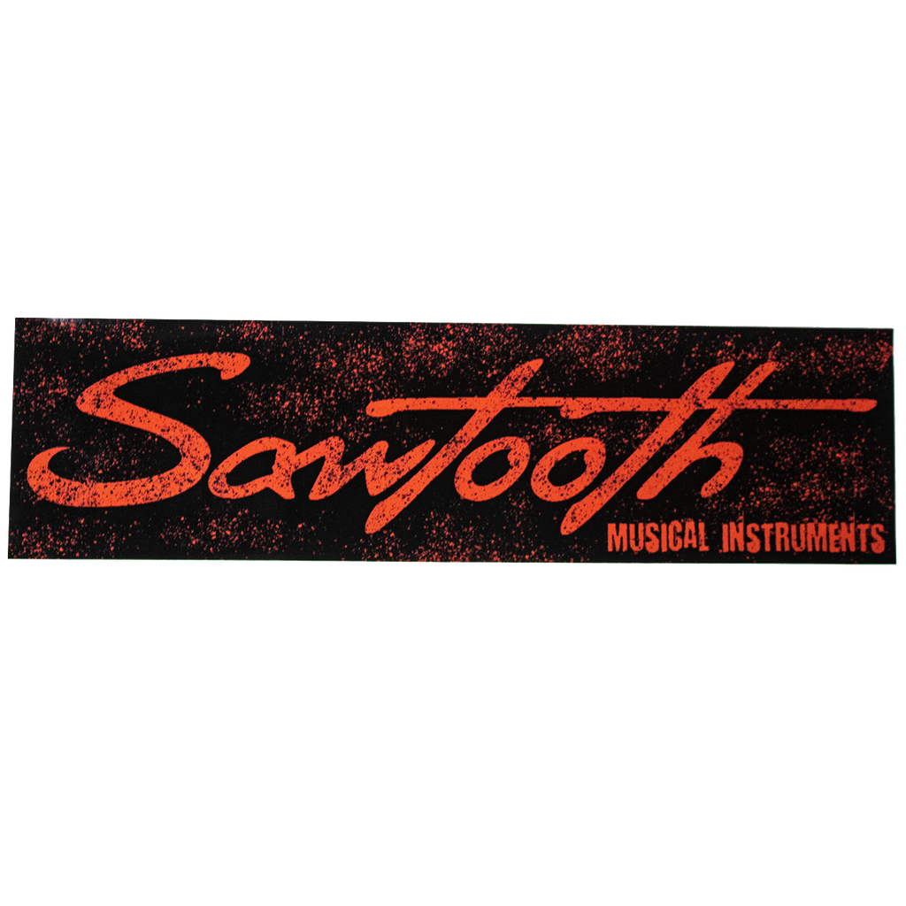 Sawtooth Musical Instruments Gloss Vinyl Bumper Sticker 3x11 - GoDpsMusic