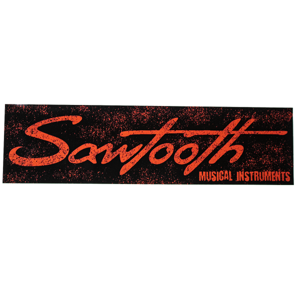 Sawtooth Musical Instruments Gloss Vinyl Bumper Sticker 3x11 - GoDpsMusic
