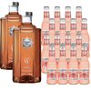 Clean Co Non-Alcoholic Whiskey Alternative 700ml Bottle - | with Premium Quality Fever Tree Sparkling Pink Grapefruit Soda